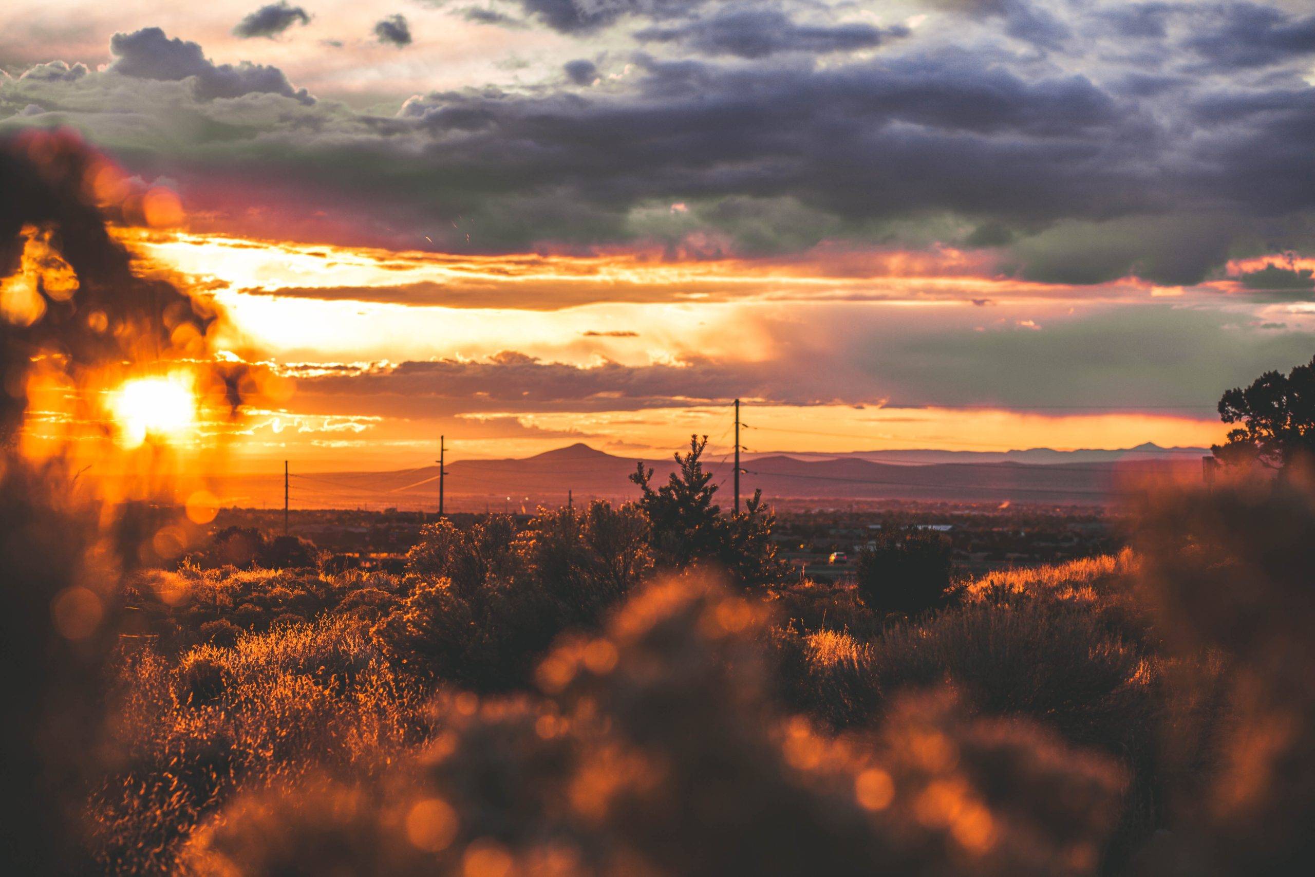 sunset-orange-sky-santa-fe-new-mexico